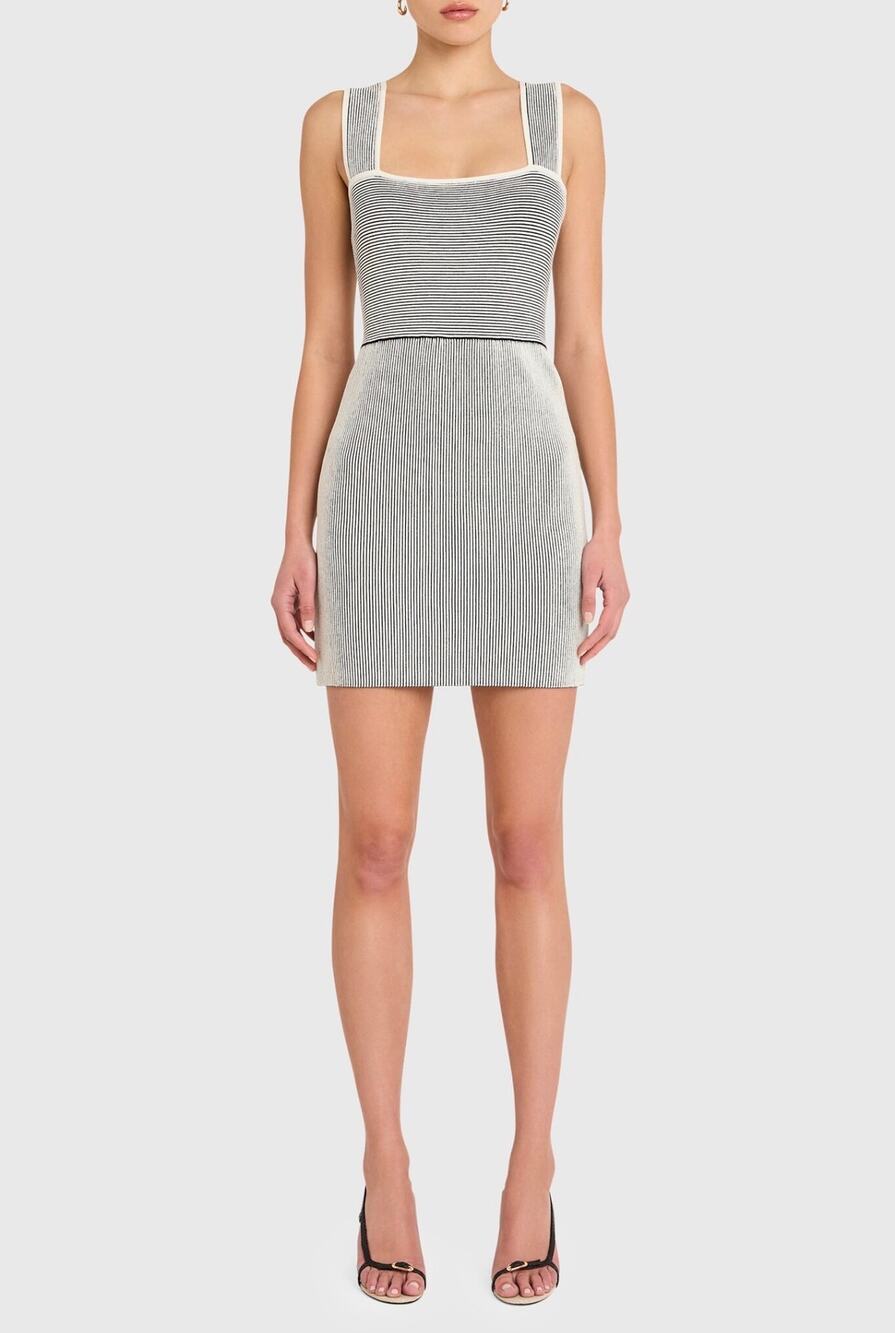 Amanda Uprichard Corenne Mini Dress Black White XS NWT
